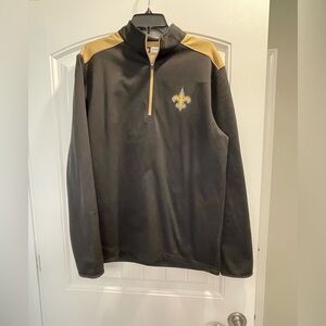 New Orleans Saints NFL Team Apparel men’s quarter Zip Jacket Size Large